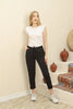 Women's Ankle Fold Detail Jogger Pants - MWJP124