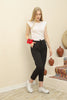 Women's Ankle Fold Detail Jogger Pants - MWJP124