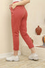 Women's Ankle Fold Detail Jogger Pants - MWJP125