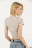 Women's Textured Detail Tie Up T-Shirt MEPST509