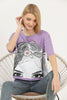 Women's Cotton Printed Detail T-Shirt MEPST512