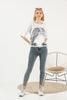 Women's Cotton Printed Detail T-Shirt MEPST514