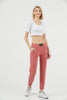 Women's Waistband Tag Detail Jogger Pants - MWJP128