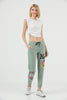 Women's Print Detail Jogger Pants - MWJP133