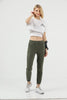 Women's Drawstring Waist Detail Jogger Pants - MWJP142