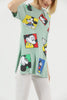 Women's Oversized Printed Detail Cotton T-Shirt MEPST546