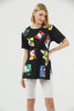 Women's Oversized Printed Detail Cotton T-Shirt MEPST547