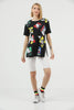 Women's Oversized Printed Detail Cotton T-Shirt MEPST547