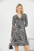 Women's Animal Printed Swing Summer Dress - MWSD172