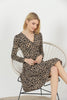 Women's Animal Printed Swing Summer Dress - MWSD174