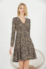 Women's Animal Printed Swing Summer Dress - MWSD174