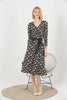 Women's Floral Print Printed Belted Maxi Dress - MWMSD159