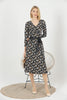 Women's Floral Print Printed Belted Maxi Dress - MWMSD159