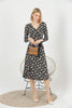 Women's Floral Print Printed Belted Maxi Dress - MWMSD159