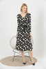 Women's Floral Print Printed Belted Maxi Dress - MWMSD158