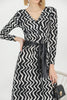 Women's Printed Belted Maxi Dress - MWMSD168