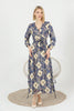 Women's Chiffon Overlay Printed Premium Tailored Maxi Dress - MWMSD172