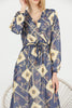 Women's Chiffon Overlay Printed Premium Tailored Maxi Dress - MWMSD172