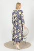 Women's Chiffon Overlay Printed Premium Tailored Maxi Dress - MWMSD172