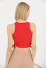 Womens Ribbed Tie Detail Crop Tank Top WCTT17