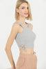 Womens Ribbed Tie Detail Crop Tank Top WCTT18