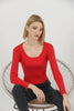 Women's Ribbed Knit Detail Top - WST311