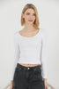 Women's Ribbed Knit Detail Top - WST312