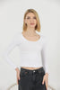 Women's Ribbed Knit Detail Top - WST312