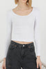 Women's Ribbed Knit Detail Top - WST312