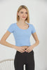 Women's Ribbed Knit Detail Top - WST321