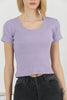 Women's Ribbed Knit Detail Top - WST329