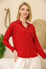 Women's Pocket Button Detail Top - WST340