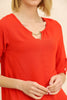 Women's Neck Embellished Detail Top - WST354