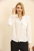 Women's Pocket Button Detail Top - WST356