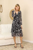 Women's Chiffon Overlay Printed Premium Tailored Maxi Dress - MWMSD177