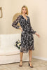 Women's Chiffon Overlay Printed Premium Tailored Maxi Dress - MWMSD177