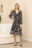 Women's Chiffon Overlay Printed Premium Tailored Maxi Dress - MWMSD177