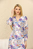 Women's Chiffon Overlay Printed Premium Tailored Maxi Dress - MWMSD178