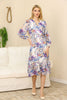 Women's Chiffon Overlay Printed Premium Tailored Maxi Dress - MWMSD178