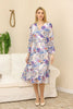 Women's Chiffon Overlay Printed Premium Tailored Maxi Dress - MWMSD178