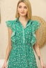 Women's Chiffon Overlay Printed Premium Tailored Maxi Dress - MWMSD179