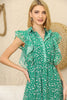 Women's Chiffon Overlay Printed Premium Tailored Maxi Dress - MWMSD179