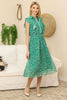 Women's Chiffon Overlay Printed Premium Tailored Maxi Dress - MWMSD179
