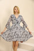 Women's Printed Chiffon Summer Dress - MWSD183