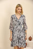 Women's Printed Chiffon Summer Dress - MWSD183