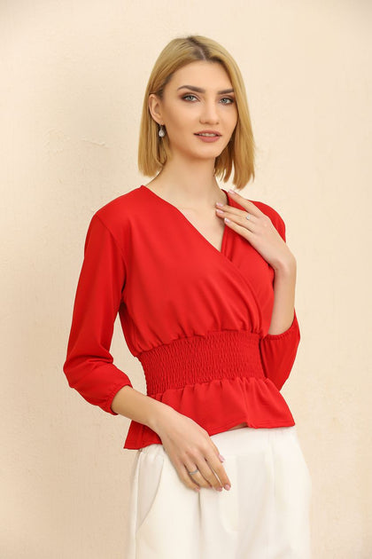 Women's Summer Wrap Detail Top - WST361