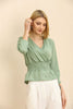 Women's Summer Wrap Detail Top - WST363