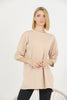 Women's Oversized Detail Cotton T-Shirt MEPST555