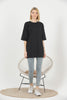 Women's Oversized Detail Cotton T-Shirt MEPST556