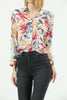 Women's Printed Pocket Detail Top - WST376